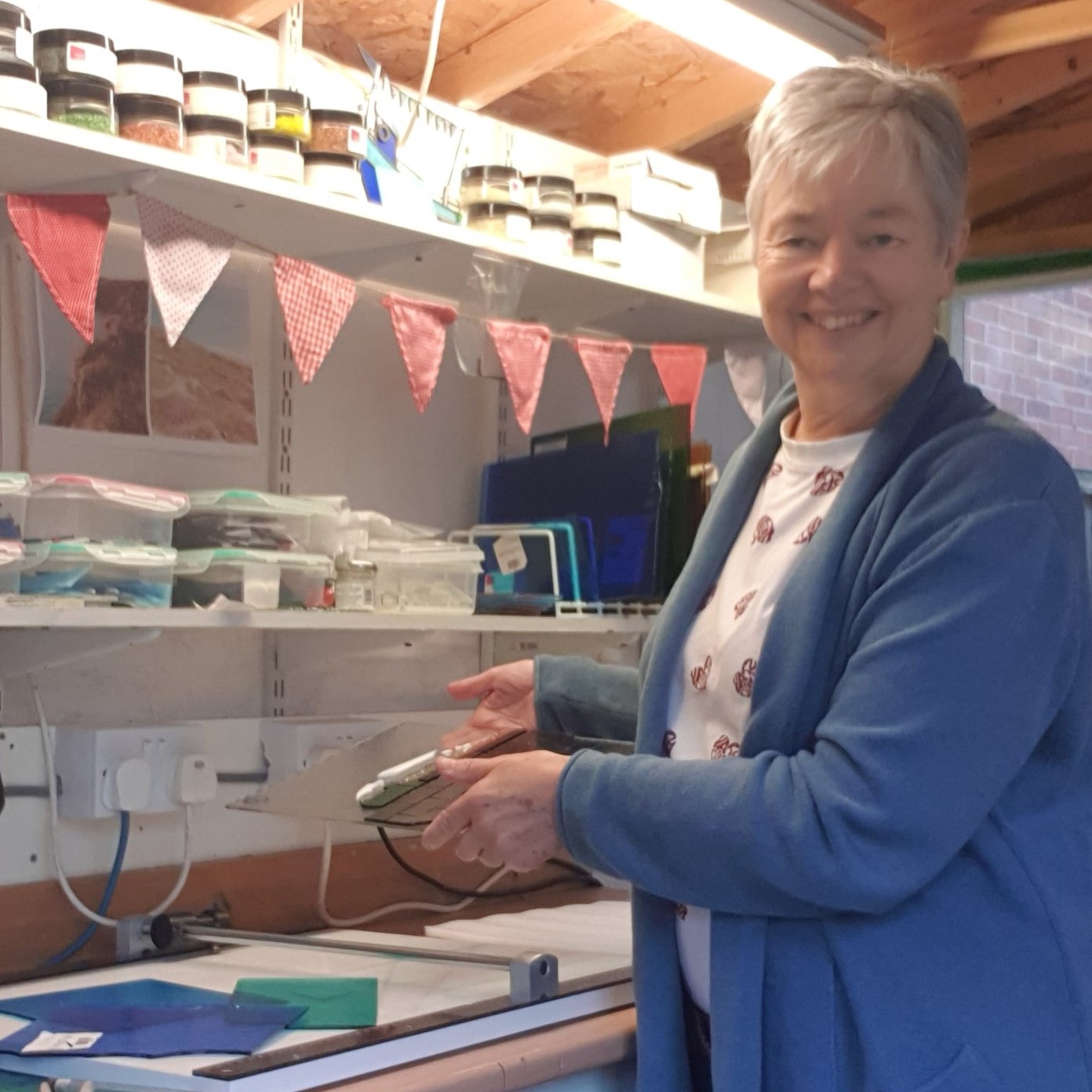 Upload one image of you at work in your studio: P-McDougall Penny McDougall