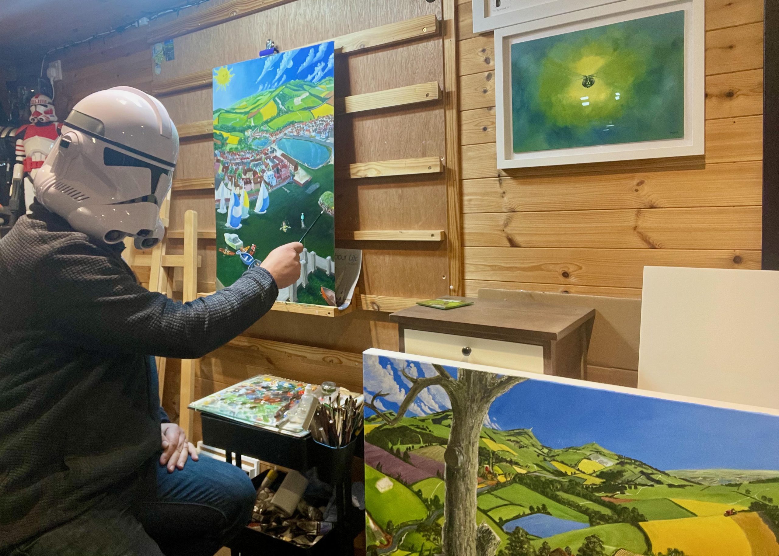 Upload one image of you at work in your studio: RickDawson_Studio Rick Dawson