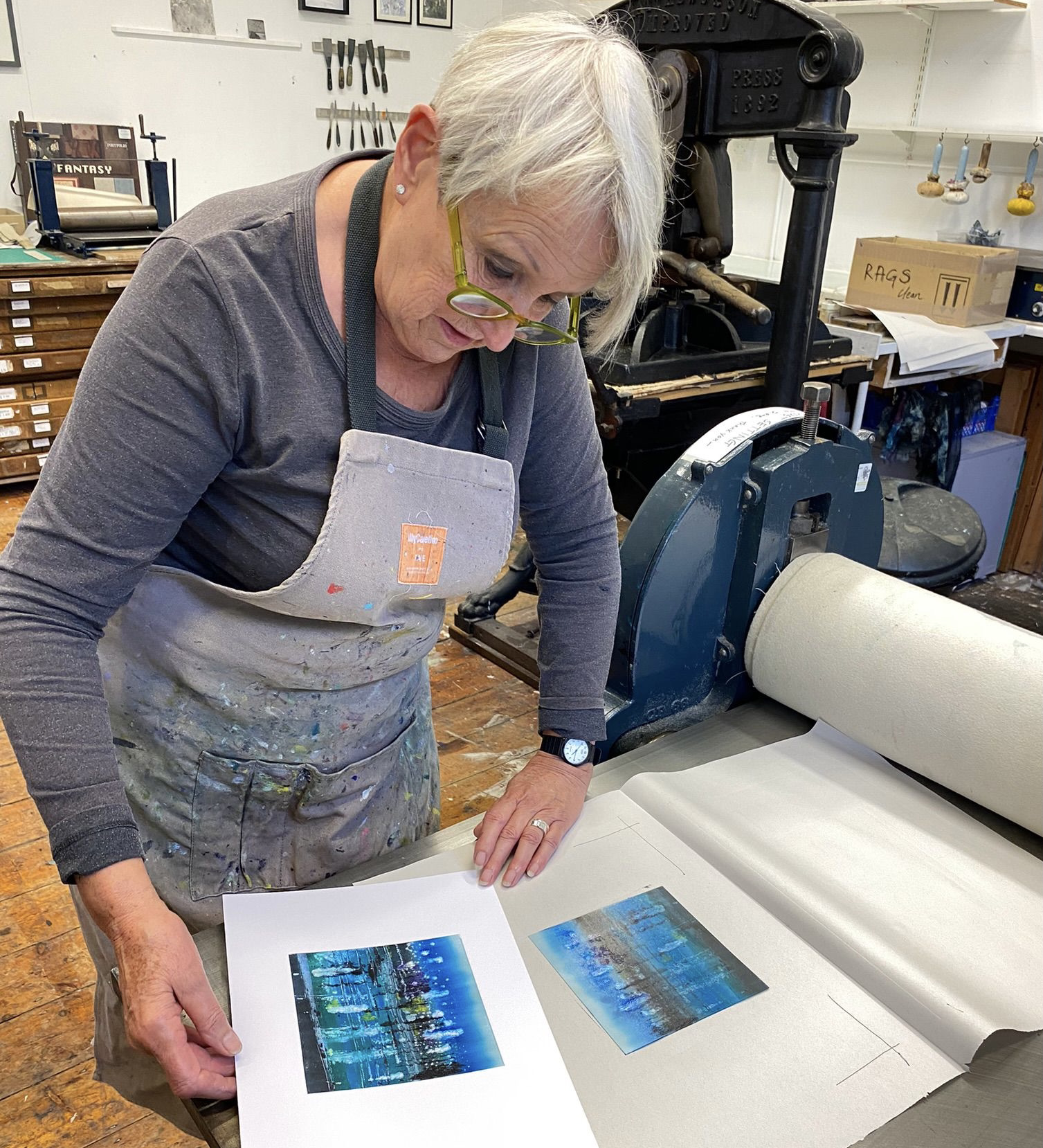 Upload one image of you at work in your studio: a7e04e81-1fd2-46b4-9bed-7feefd8488c9 Carol Price