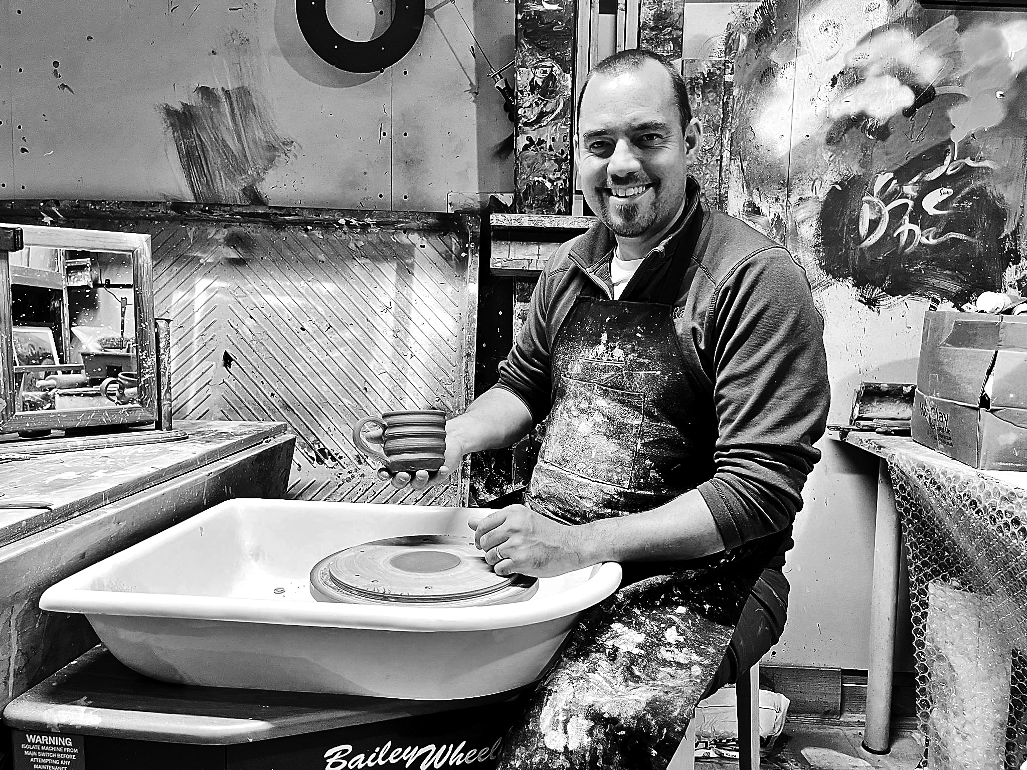 Upload one image of you at work in your studio: Daniel-Tidbury-Self-Portrait Daniel Tidbury