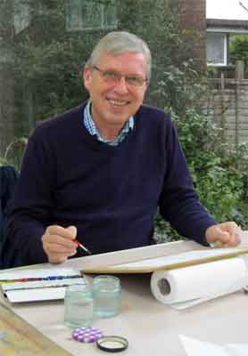 Upload one image of you at work in your studio: Stuartpainting Stuart Thompson