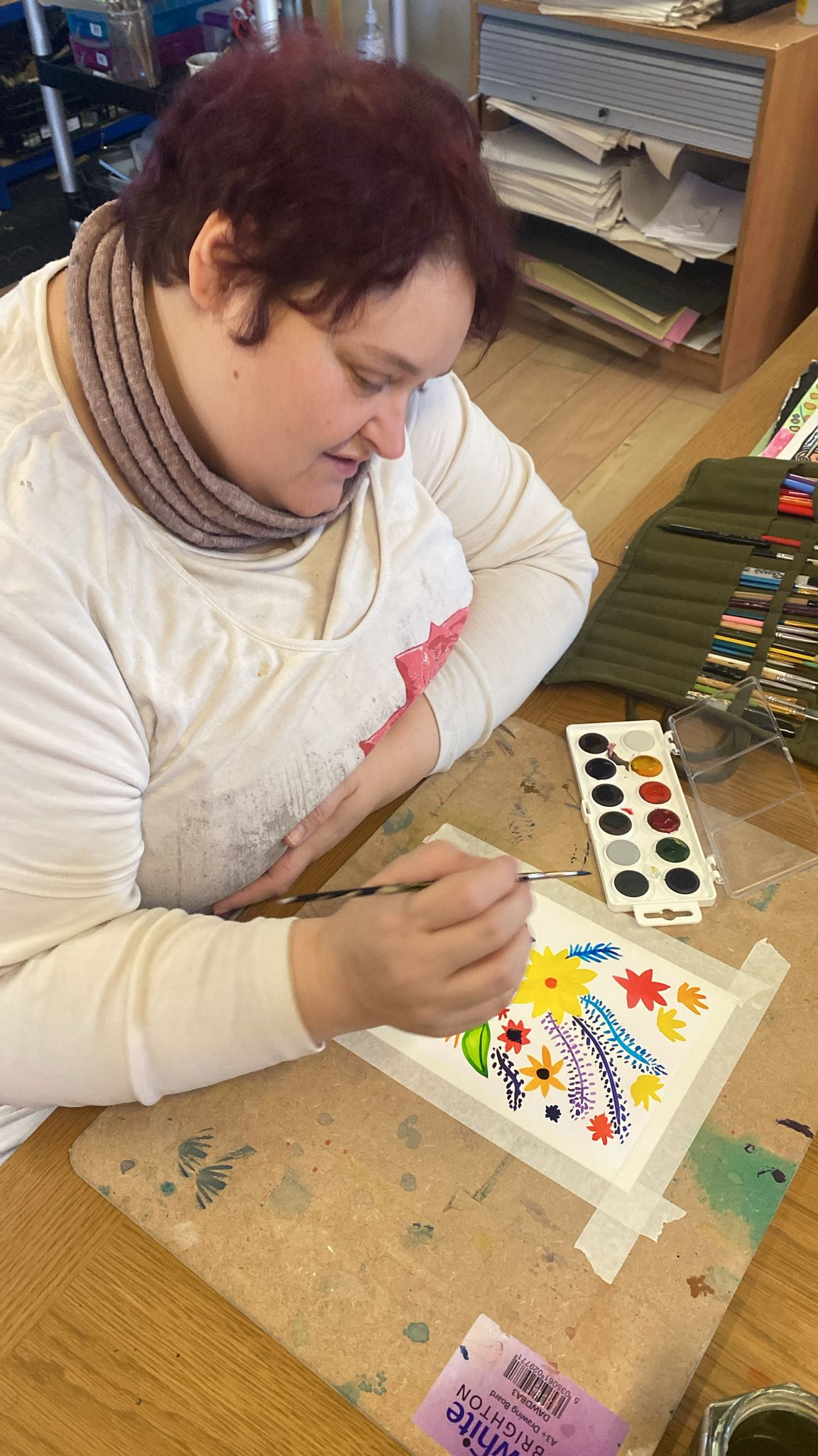 Upload one image of you at work in your studio: ca65f5c5-3acd-4765-b6cb-cb5aadb23efa Art Invisible