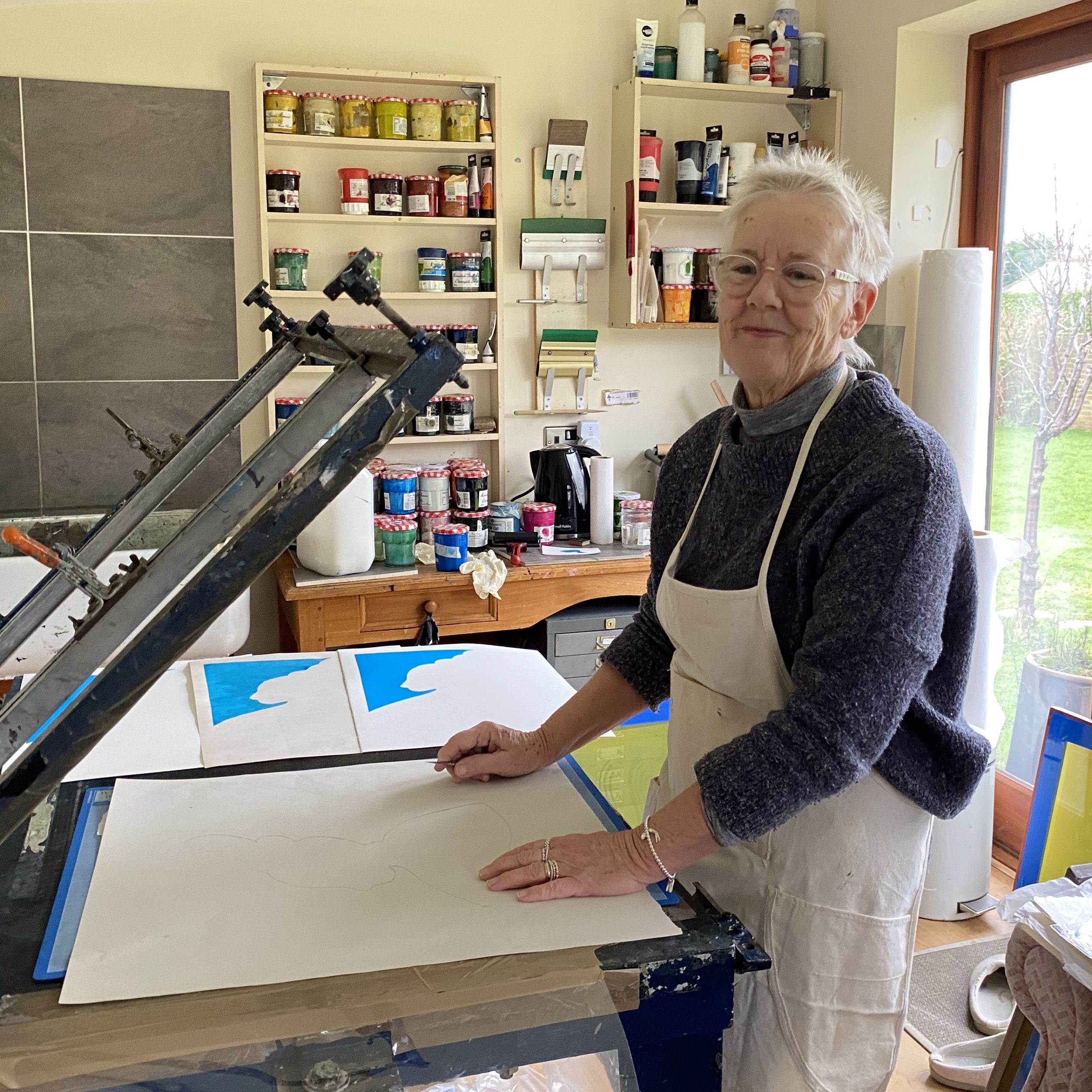 Upload one image of you at work in your studio: Bea-Veness_Studio Bea Veness