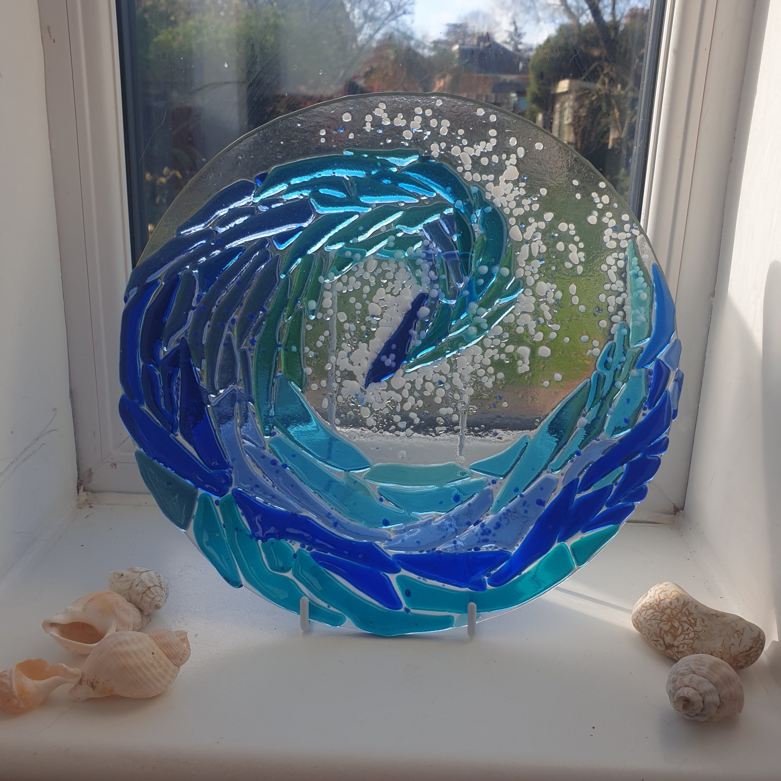 Upload two images of your work: Penny-McDougall-Glass-Wave Penny McDougall